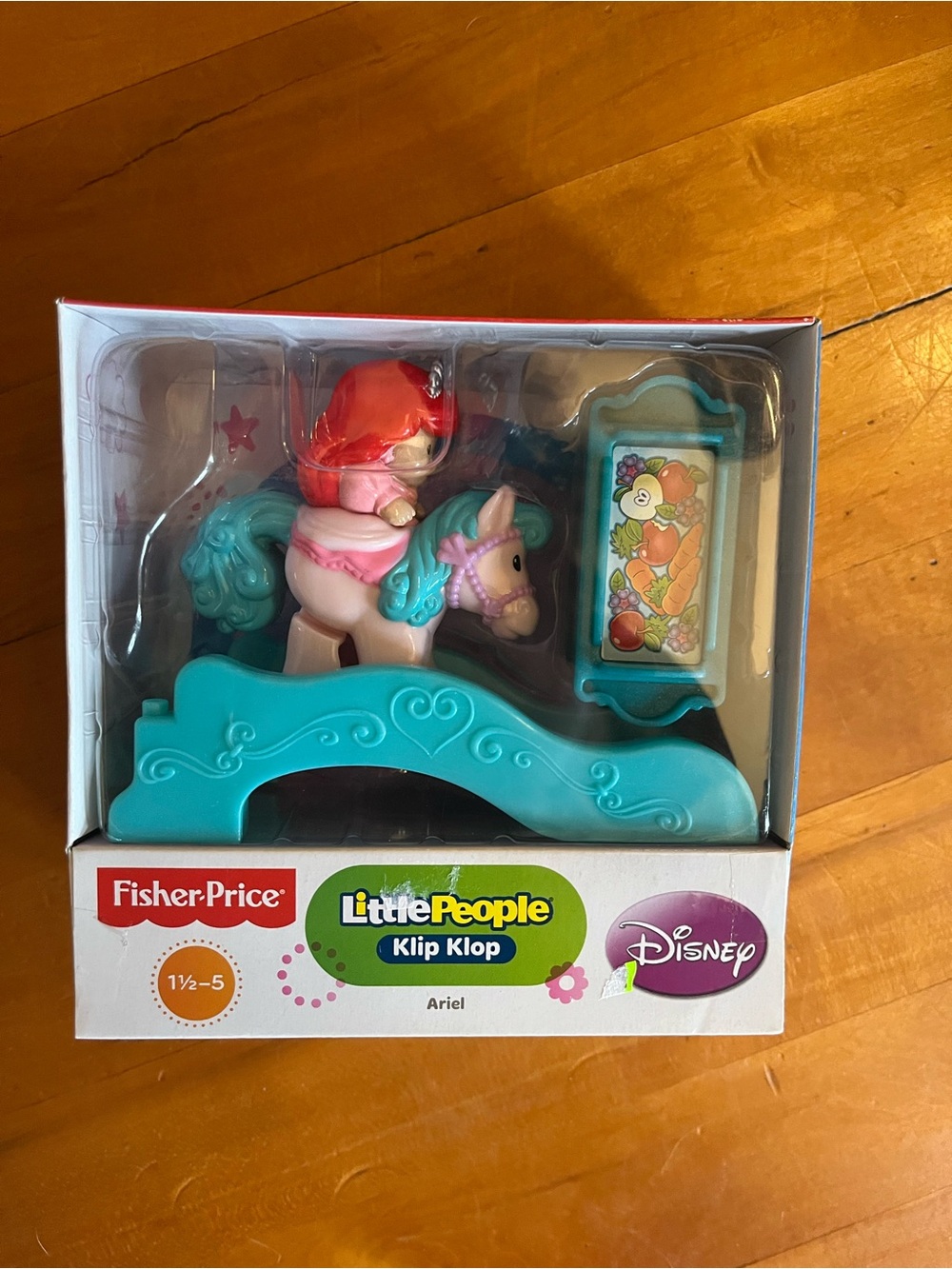 Fisher-Price Little People Ariel with Teal and Pink Rocking Horse Playset